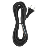 Cablu de alimentare EMOS S03350 nedetasabil flexibil izolatie cauciuc 2x1.5mm2 5m negru