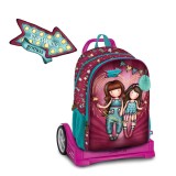 Rucsac cu Troler Evolution Gorjuss Fireworks clasa 1-4