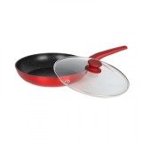 Tigaie aluminiu marmurat anti-aderent capac sticla 24cm Grunberg GR7324