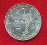 100 Franci Jean Monnet - Franţa, 15 g ag 0,900., Europa