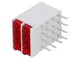 LED Roșu 1,8mm 8 Diode 10mA 38&deg; 2V 13mcd