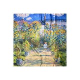 Esarfa patrata CO dama, Dacali, galben/albastru, 70x70 cm