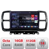Navigatie Citroen C5 Aircross 2017+ Android radio gps internet 8 core QLED 2K 16+512GB 360 Edotec