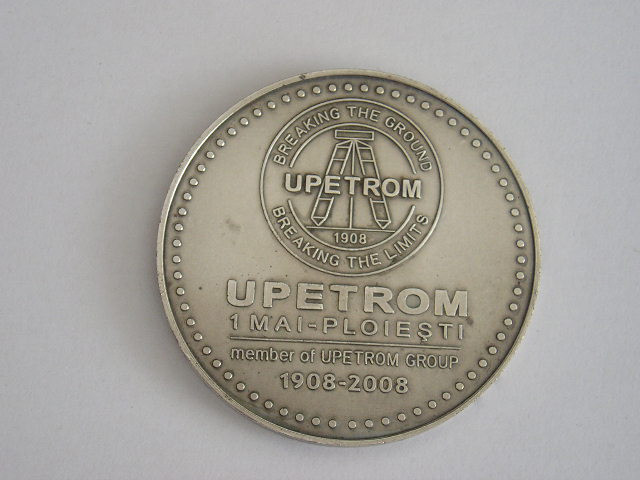 QW1 114 - Medalie - tematica industrie - UPETROM 1 Mai - Ploiesti - 2008