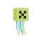 Pinata petrecere model Green Pixel 28x28x28cm