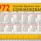 bnk cld Calendar de buzunar 1972 RFG Commerzbank