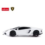 MASINA CU TELECOMANDA LAMBORGHINI AVENTADOR ALB CU SCARA 1 LA 24