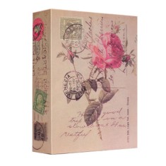 Seif secret tip carte Pufo cu cheie pentru blocare, model Rose of Love, 24 x 15 cm foto