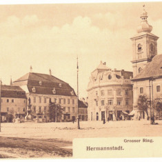 3101 - SIBIU, Market, Romania - old postcard - unused