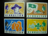 GIBRALTAR 1967 SERIE SCUTISM MH, Nestampilat