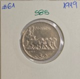 585 Italia Italy 50 Centesimi - Victor Emmanuel III, 1919 KM#61, buna