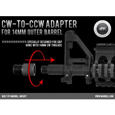Adaptor supresor 14mm CW to CCW [Madbull]