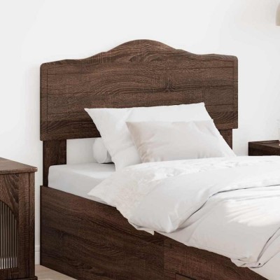 vidaXL Tăblie cap cu headboard Stejar &amp;icirc;nchis 80 cm Lemn compozit 888723 foto