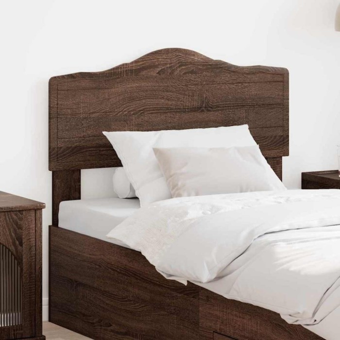 vidaXL Tăblie cap cu headboard Stejar &icirc;nchis 80 cm Lemn compozit 888723