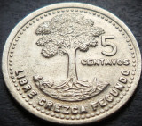 Moneda exotica 5 CENTAVOS - GUATEMALA, anul 1992 * cod 2324 = UNC luciu batere