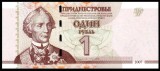 Cumpara ieftin BANCNOTA 1 RUBLA - TRANSNISTRIA, anul 2007 *cod 999 = UNC FIR LAT FILIGRAN