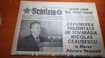 scanteia 19 decembrie 1975-expunera lui ceausescu la marea adunare nationala foto