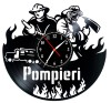 POMPIERI-ceas de perete ( personalizabil)