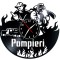 POMPIERI-ceas de perete ( personalizabil)