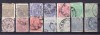 1890-91 lot cifra in colturi fara filigran, Regi, Stampilat