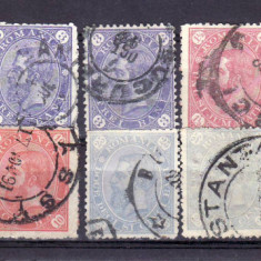 1890-91 lot cifra in colturi fara filigran