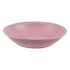 Farfurie Ad&acirc;ncă Plastic, Roz, Diametru 18 cm