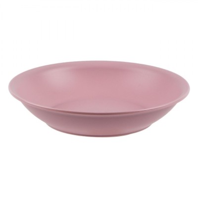 Farfurie Ad&amp;acirc;ncă Plastic, Roz, Diametru 18 cm foto