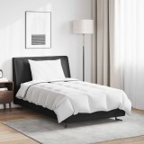 vidaXL Duvet de iarnă cu pernă 2 pcs Alb Pene de rață 3376194