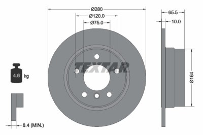TEXTAR 92132903 PRO Disc frana foto