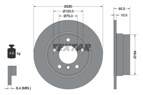 TEXTAR 92132903 PRO Disc frana