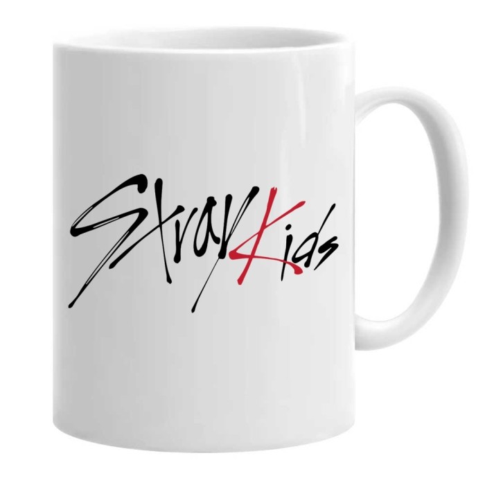 Cana alba personalizata stray kids logo, INOVATIX&reg;. 330 ml