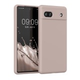 Husa Kwmobile pentru Google Pixel 6a, Silicon, Crem, 57815.10, Carcasa