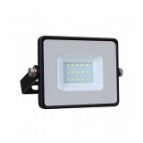 Reflector LED V-Tac, 10 W, 800 lm, 6400 K, lumina rece, IP65, Negru, Vtac