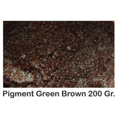 pigment-metalic-green-brown-200gr foto