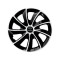 Set 4 Capace Roti potrivite jantelor de 15 inch, pentru SsangYong, model Stig Extra Black &amp; White
