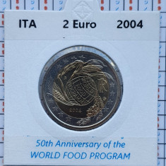 Italia 2 euro 2004 UNC - World Food Program km 237 cartonas personalizat D50001
