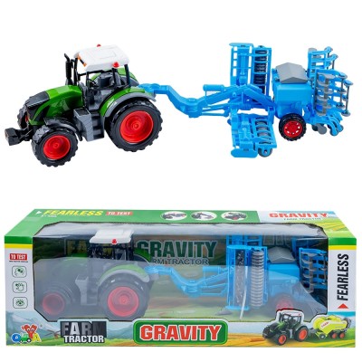 Tractor cu frictiune si semanatoare foto