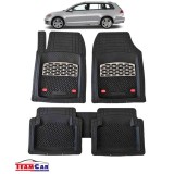 Covorase Auto TeamCar&reg; Tip Tavita Volkswagen Golf 7 Variant (2012&ndash;2020) Negru marmorat, Cauciuc