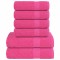 Set prosoape 6 piese roz 360 g/m&sup2; 100% bumbac