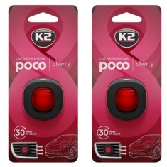 Pachet 2 x odorizant auto K2 poco cherry (Unisex)