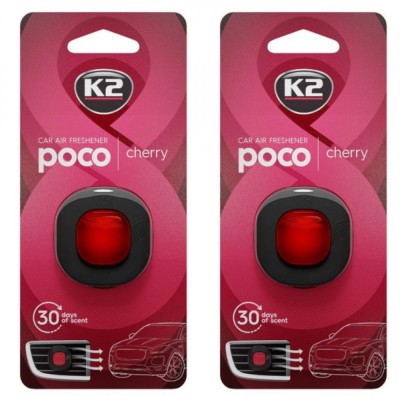 Pachet 2 x odorizant auto K2 poco cherry (Unisex) foto