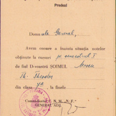 HST A1426 Carnet situație școlară șoim 1942 Colegiul National Nicolae Filipescu