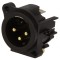 Soclu XLR Tată 3 Pin 90&deg; Aurit