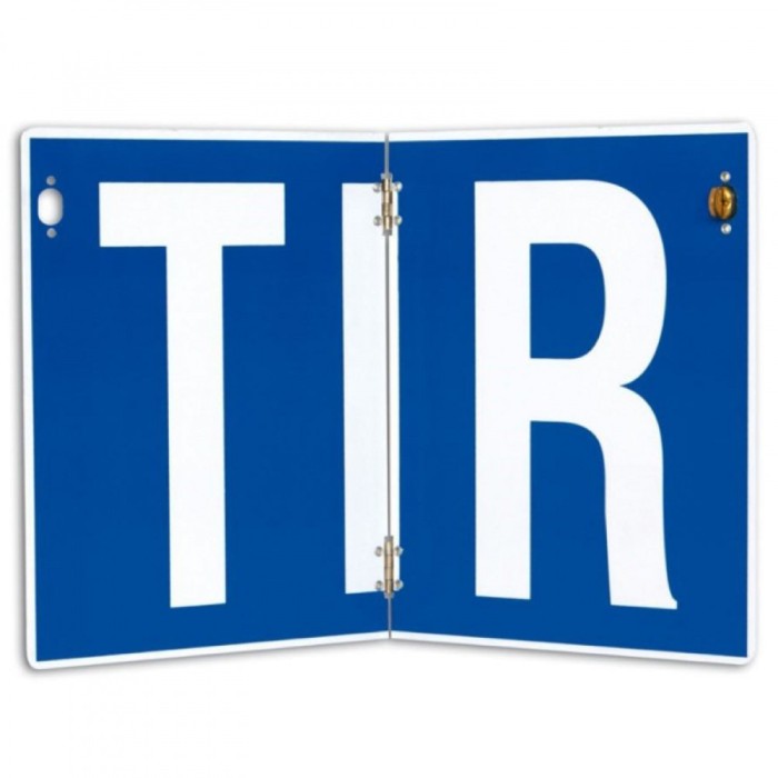 Placa TIR Hico 400x250 mm nereflectorizanta