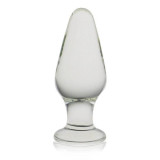 Dop Anal Din Sticla Borosilicata Glass Romance, Transparent, 12 cm, Lovetoy
