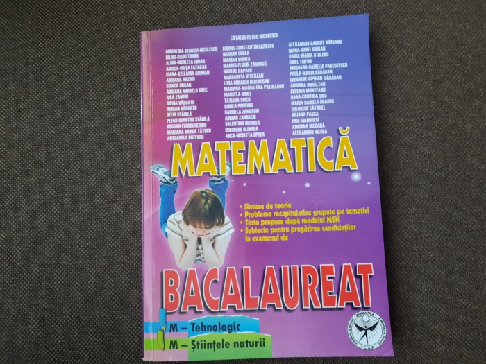 CATALIN PETRU NICOLESCU MATEMATICA BACALAUREAT M2