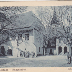 CP SIBIU Hermannstadt rathaushof curtea primariei ND(1917)