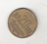 Bnk mnd Peru 20 centimos 2007, America Centrala si de Sud
