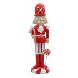 Cumpara ieftin Figurina Spargatorul de Nuci polirasina alba rosie 7x7x23 cm
