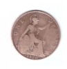 Moneda Marea Britanie 1 penny 1920, uzata, curata, Europa, Bronz